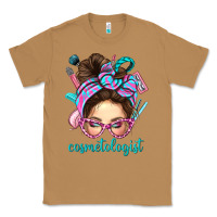 Toasted Coconut Messy Bun Cosmetologist Bbs Classic Tee - BundleAndBundleShop
