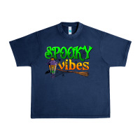 Navy spooky vibes Urban Heavy Tee - BundleAndBundleShop