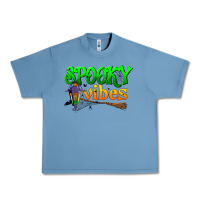Pebble Blue spooky vibes Urban Heavy Tee - BundleAndBundleShop