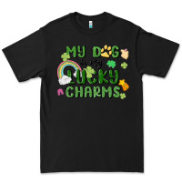 Black my dog is my lucky charms Premium Tee - MaliasSmallBusiness