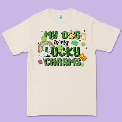 My Dog Is My Lucky Charms Premium Tee Designed By Maliassmallbusiness