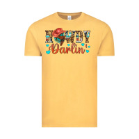 Vintage Mustard Western Howdy Darlin Vintage Tee - BundleAndBundleShop