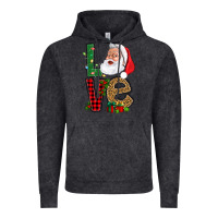Vintage Black Love With Santa Portrait Vintage Hoodie - BundleAndBundleShop