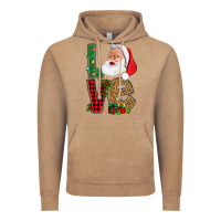Vintage Coffee Love With Santa Portrait Vintage Hoodie - BundleAndBundleShop