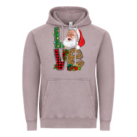 Vintage Zinc Love With Santa Portrait Vintage Hoodie - BundleAndBundleShop