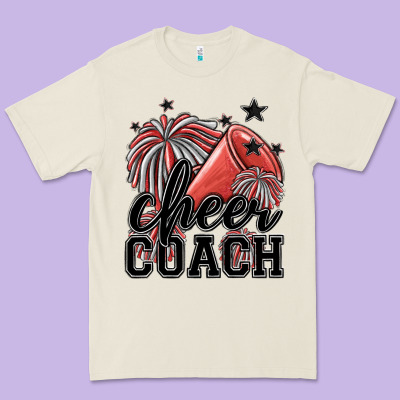 Cheer Coach Premium Tee Designed By Maliassmallbusiness