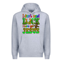 Heather Grey St. Patrick's I dont need luck i have got Jesus Premium Hoodie - OliviaCreatesArt