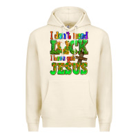 Tofu St. Patrick's I dont need luck i have got Jesus Premium Hoodie - OliviaCreatesArt