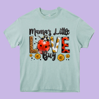 Mama's Little Love Bug Heavy Core Tee Designed By Lillyallendesigns