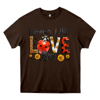 Chocolate Brown mama's little love bug Heavy Core Tee - LillyAllenDesigns