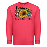 Cardinal Being a mom makes my life complete Mother's Day Premium Sweatshirt - FaDigitalArtStudio