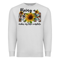 Dove Grey Being a mom makes my life complete Mother's Day Premium Sweatshirt - FaDigitalArtStudio