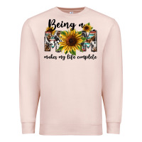 Pale Pink Being a mom makes my life complete Mother's Day Premium Sweatshirt - FaDigitalArtStudio