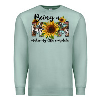 Seafoam Being a mom makes my life complete Mother's Day Premium Sweatshirt - FaDigitalArtStudio