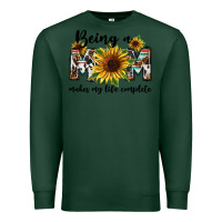 Sports Green Being a mom makes my life complete Mother's Day Premium Sweatshirt - FaDigitalArtStudio