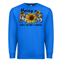 True Royal Being a mom makes my life complete Mother's Day Premium Sweatshirt - FaDigitalArtStudio