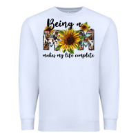 White Being a mom makes my life complete Mother's Day Premium Sweatshirt - FaDigitalArtStudio