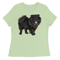 Matcha black chow chow Ladies Tee - RanaPortraitStore