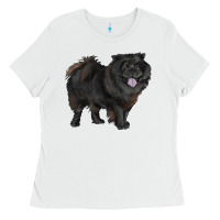 White black chow chow Ladies Tee - RanaPortraitStore