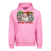 Fuchsia Pink with god all things are possible santa Urban Hoodie - CowhideDigitalArt