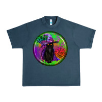 Midnight Navy halloween round earrings Urban Heavy Tee - BundleAndBundleShop