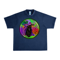Navy halloween round earrings Urban Heavy Tee - BundleAndBundleShop
