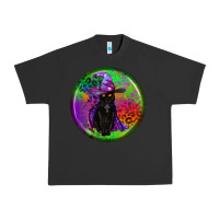 Pigment Black halloween round earrings Urban Heavy Tee - BundleAndBundleShop
