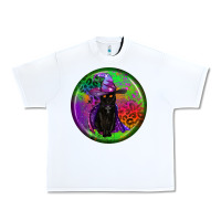 White halloween round earrings Urban Heavy Tee - BundleAndBundleShop