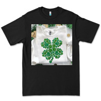 Black shamrock patterned clothing Premium Tee - MaliasSmallBusiness