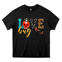 Black love bug lady bug Heavy Core Tee - LillyAllenDesigns