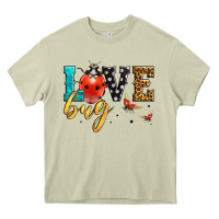 Mossy love bug lady bug Heavy Core Tee - LillyAllenDesigns