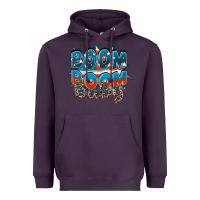 Plum Boom boom baby Heavyweight Hoodie - FaDigitalArtStudio