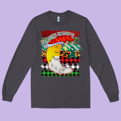 Christmas Brushstrokes Moon Long Sleeve Tee Designed By Bettercallsaul
