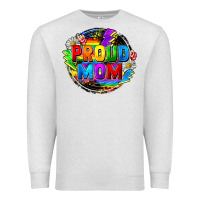 Oatmeal Heather Proud mom LGBTQ+ Mother's Day Premium Sweatshirt - FaDigitalArtStudio