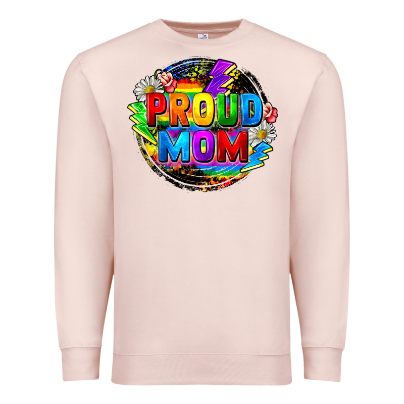 Proud Mom Lgbtq+ Mother's Day Premium Sweatshirt by FaDigitalArtStudio | Teevron