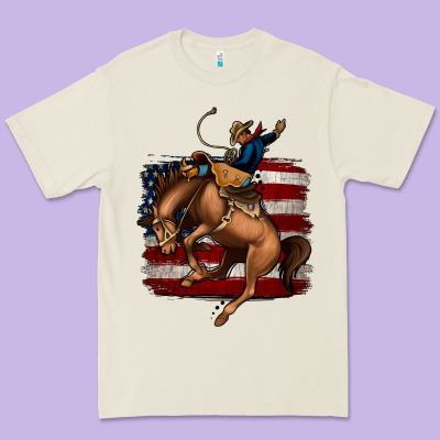 Bucking Bronco Premium Tee Designed By Jasminsmagicworld