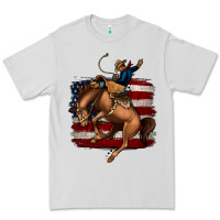 Dove Grey Bucking Bronco Premium Tee - Jasminsmagicworld