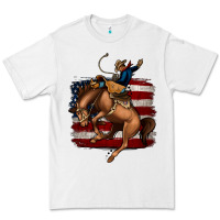 White Bucking Bronco Premium Tee - Jasminsmagicworld