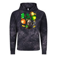 Cloud Black St. Patricks Clovers With Donkey Vintage Hoodie - BundleAndBundleShop