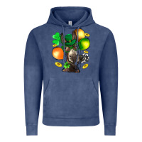 Vintage Denim St. Patricks Clovers With Donkey Vintage Hoodie - BundleAndBundleShop