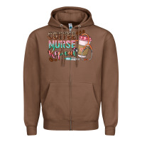 Chestnut Coffee nurse repeat Zipper Hoodie - CowGirlArtShop