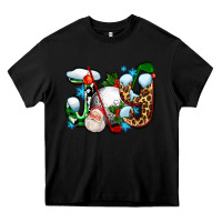 Black joy with golf and santas Heavy Core Tee - AdoDesignShop