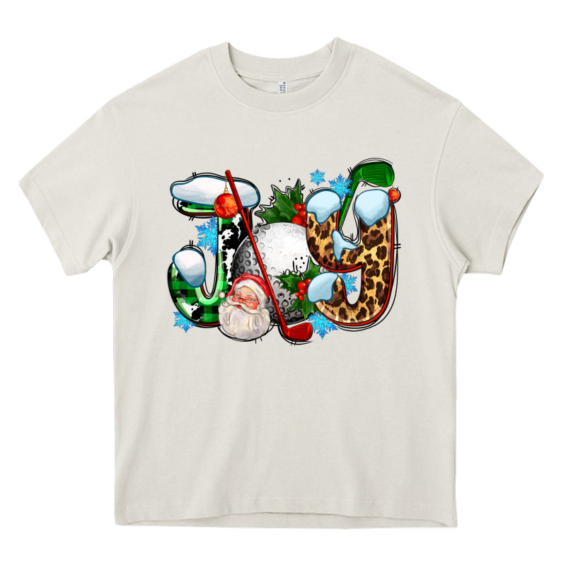 Joy With Golf And Santas Heavy Core Tee by AdoDesignShop | Teevron
