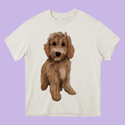 Maltipoo Heavy Core Tee Designed By Barkaloodesign
