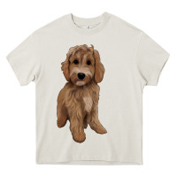Cream maltipoo Heavy Core Tee - BarkalooDesign