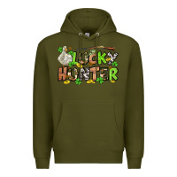 Army Green Lucky hunter St. Patrick's Day Premium Hoodie - OliviaCreatesArt