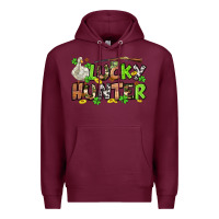 Burgundy Lucky hunter St. Patrick's Day Premium Hoodie - OliviaCreatesArt