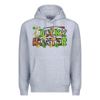 Heather Grey Lucky hunter St. Patrick's Day Premium Hoodie - OliviaCreatesArt