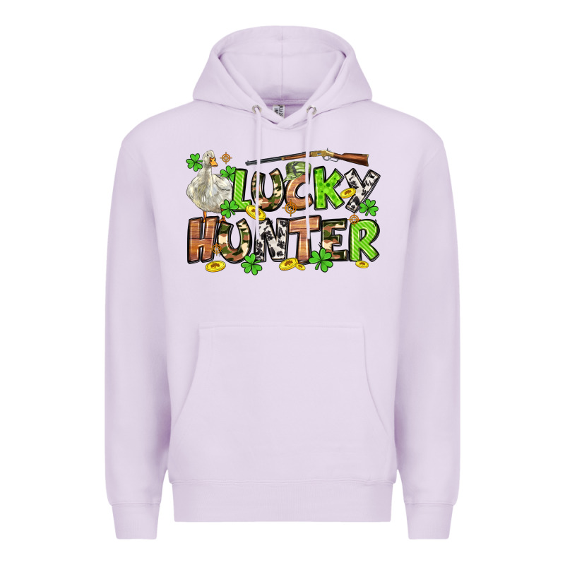 Lucky Hunter St. Patrick's Day Premium Hoodie by OliviaCreatesArt | Teevron