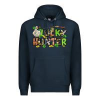 Navy Lucky hunter St. Patrick's Day Premium Hoodie - OliviaCreatesArt